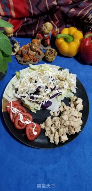 鸡胸肉紫薯沙拉的做法步骤：12