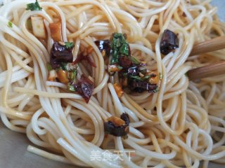 牛排蔬菜凉拌面的做法步骤：5