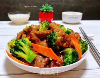 西兰花炒牛肉的做法步骤：12