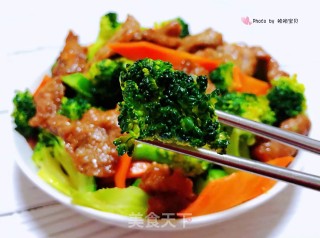 西兰花炒牛肉的做法步骤：13