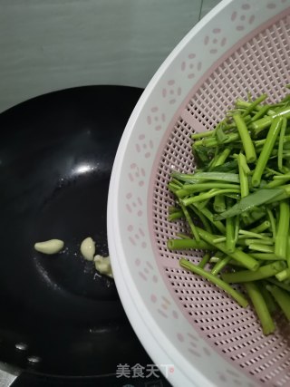 清炒空心菜的做法步骤：3