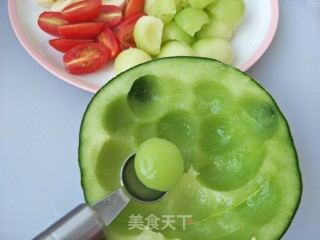 蓝莓水果沙拉的做法步骤：3