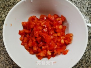 西红柿香葱鸡蛋饼的做法步骤：1