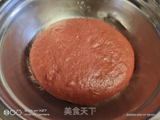 红曲杏仁小面包的做法步骤：3