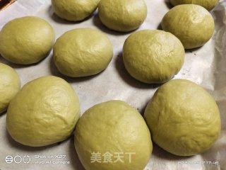抹茶杏仁小面包的做法步骤：9