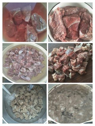 炖牛肉的做法步骤：1