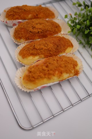 肉松纸托面包的做法步骤：1