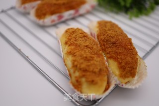 肉松纸托面包的做法步骤：16