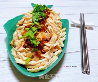 #肉类#凉拌鸡胸脯肉的做法步骤：10