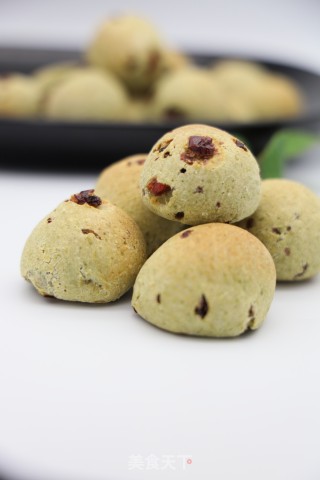 抹茶麻薯面包的做法步骤：1