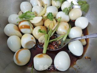 捞汁鹌鹑蛋的做法步骤：5