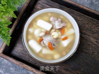 山药莲子花生猪骨汤的做法步骤：11