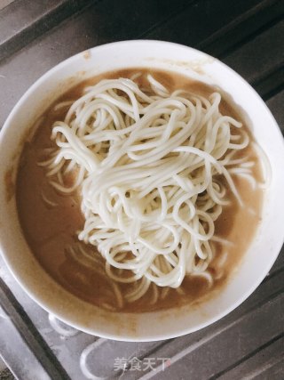 花生酱拌面的做法步骤：4