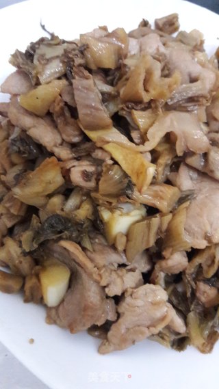 瘦肉炒咸芥菜的做法步骤：8