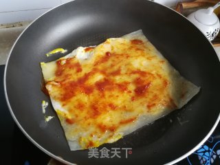 烤冷面版煎饼果子的做法步骤：4