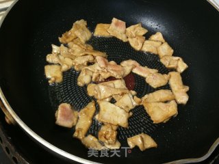 栀子花雷笋炒肉片的做法步骤：7