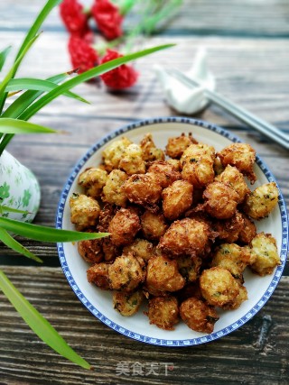 炸萝卜豆腐丸子的做法步骤：11