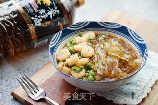 虾仁豌豆薯粉的做法步骤：10