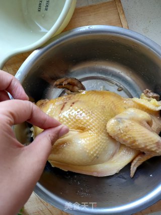 葱油拌鸡的做法步骤：2