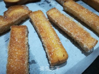 黄油砂糖烤吐司条的做法步骤：7