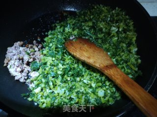 雪里蕻炒肉末的做法步骤：5