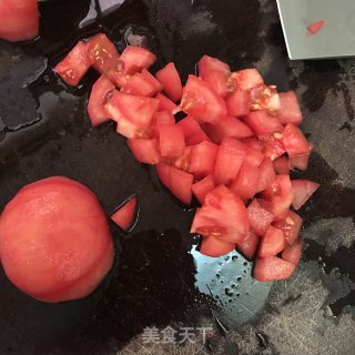 番茄土豆肥牛的做法步骤：2