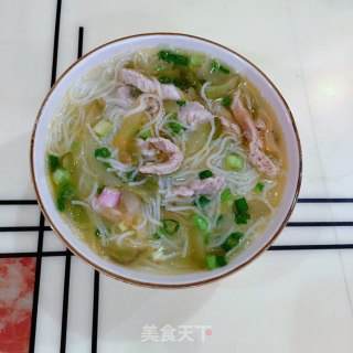 榨菜肉丝汤米粉的做法步骤：13