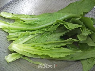 蒜香油麦菜的做法步骤：3