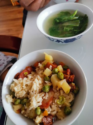 花色蒸饭的做法步骤：4