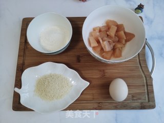 烤鸡米花的做法步骤：1