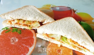 学生早餐三明治的做法步骤：10