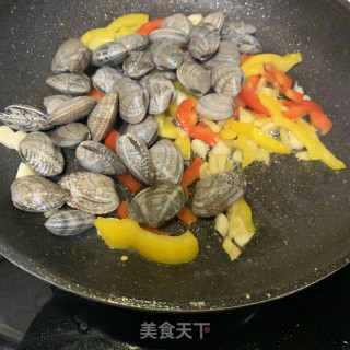 炒花蛤的做法步骤：9