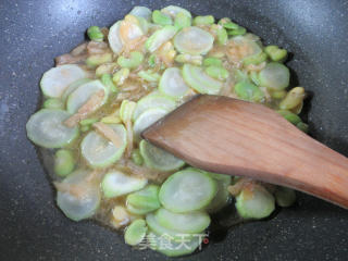 榨菜丝蚕豆煮夜开花的做法步骤：10