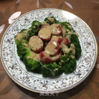 凉拌西兰花的做法步骤：6