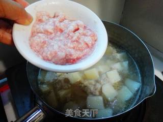鲜肉煮凉粉的做法步骤：8