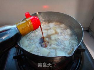 鲜肉煮凉粉的做法步骤：10