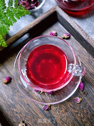 玫瑰洛神花茶的做法步骤：6