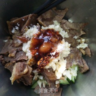 牛肉拌黄瓜的做法步骤：4