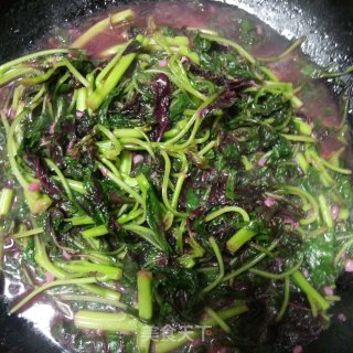 蒜蓉苋菜的做法步骤：5