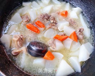 #肉类#鸭腿炖白萝卜的做法步骤：9