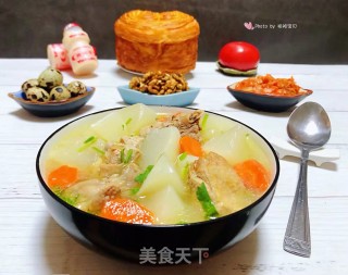 #肉类#鸭腿炖白萝卜的做法步骤：15