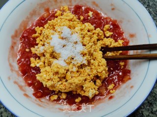 白里透红~西红柿鸡蛋水饺的做法步骤：8