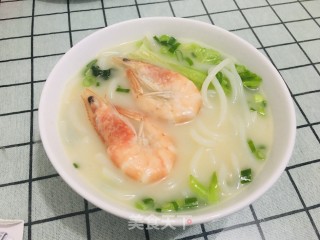 鲫鱼汤煮米粉的做法步骤：6