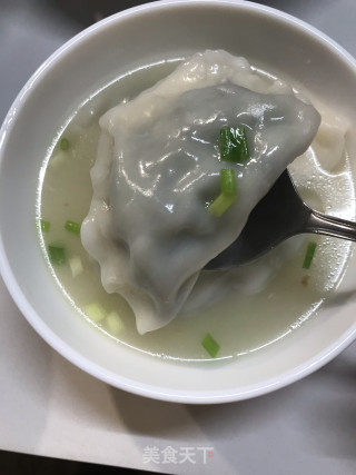 鱼汤西洋菜饺的做法步骤：11