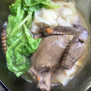 生菜鸽子刀削面的做法步骤：9