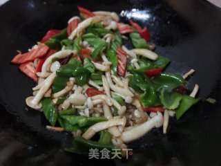 木耳肉片炒白玉菇的做法步骤：14