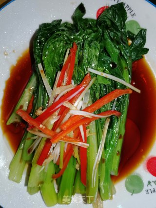 白灼芥兰的做法步骤：6