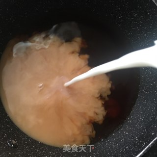 蜜豆奶茶冻撞奶的做法步骤：6