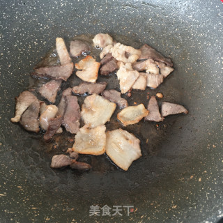 水萝卜炒肉片的做法步骤：7
