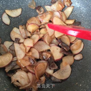 水萝卜炒肉片的做法步骤：11
